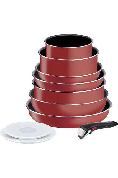 TEFAL Ingenio Easy Cook & Clean 10-piece set, Titanium non-stick coating, Thermo-Signal temperature