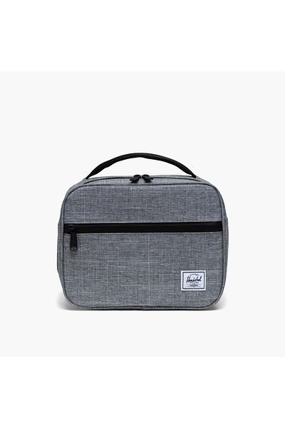 Herschel Supply Co. حقيبة غداء متينة من شركة هيرشل سابلاي مع مقبض وسحاب للإغلاق