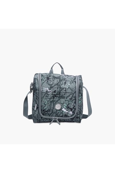 Kaos Printed Lunch Bag with Zip Closure and Strap
