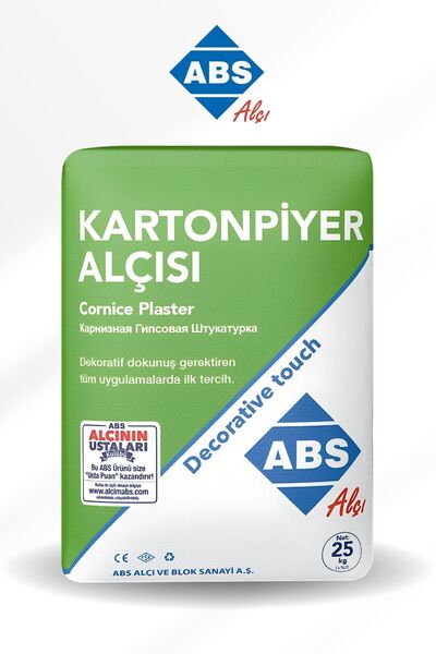 ABS Kartonpiyer Alçısı Çabuk Ve Hızlı Donan 10 Kg Beyaz | Ultra Hızlı Donan D...