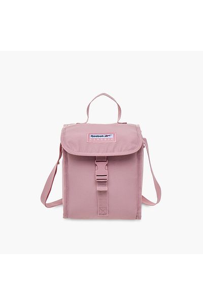 Reebok Logo Applique Lunch Bag with Buckle Closure