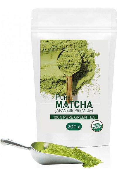 Matcha Premium Japanese Pure Green Tea 200 G, Pure Matcha