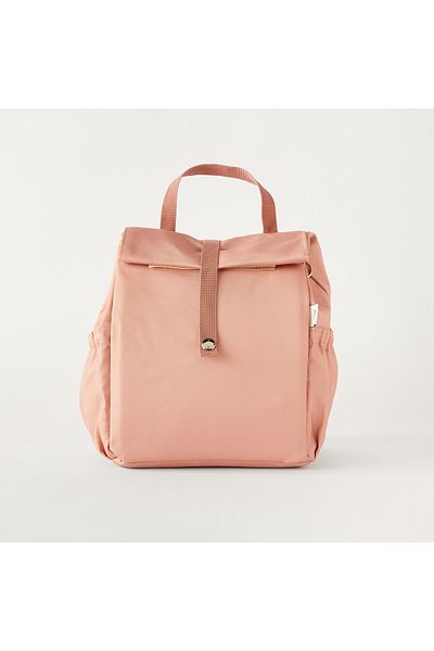 Citron Solid Lunch Bag with Detachable Strap and Snap Button Closure