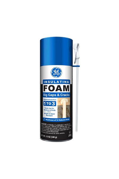 GE Big Gaps and Cracks Insulating Foam Sealant White 12oz