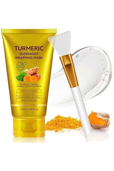 NOVA KISS Night Mask with Turmeric, Kojic Acid, Collagen, Vitamin C and Retinol, 75 ml