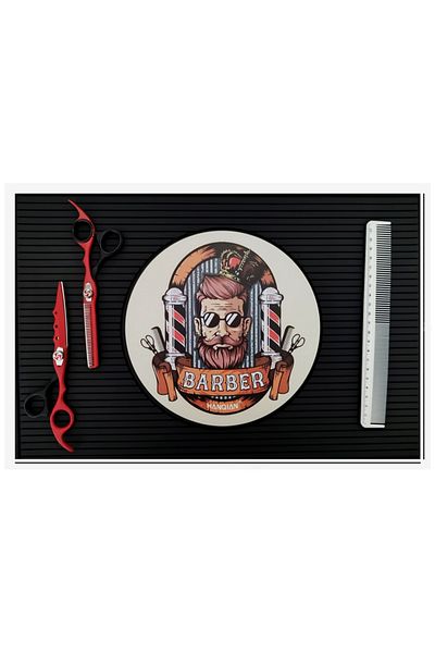 mirenza cosmetic Counter Top Non-Slip Silicone Mat for Hairdressers and Barbers - Heat-Resistant Stylish Countertop Pad