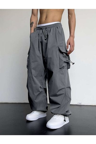 RockMore Y2K Unisex Parachute Pants