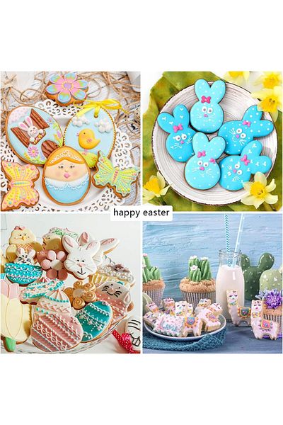 GuKKK Set de 12 forme de tort GuKKK, model Paste, oțel inoxidabil, argintiu