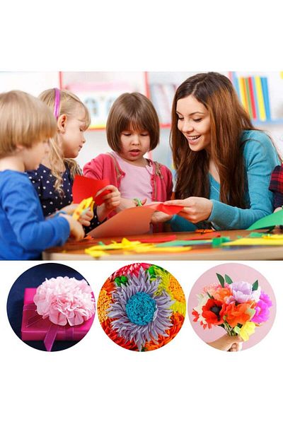 Naler Set of 200 sheets of Naler craft paper, multicolor, 210 x 297 mm