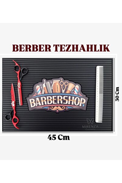 mirenza cosmetic Нековзний силіконовий килимок для перукарів та цирульників - термостійкий стильний килимок для столу