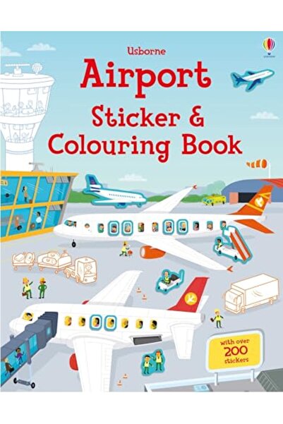 Usborne Airport Sticker & Colouring Book