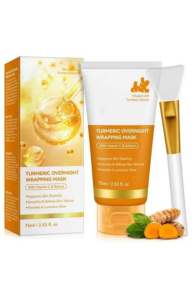 NOVA KISS Kojic Acid and Turmeric Night Mask, Brightness and Intensive Regeneration, 75 ml