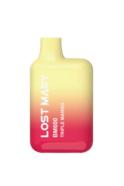 Lost Mary Tigara de Unica Folosinta, 600 Pufuri, 20mg Nicotina, Intens de Mango, Lost Mary BM600 Triple Mango