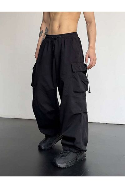 RockMore Y2K Unisex Parachute Pants