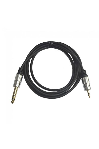 Leonpro 3.5 mm stereo erkek to 6.3mm stereo jak stereo alüminyum gövdeli ses ...