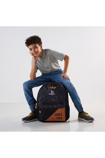 Playstation Printed Backpack with Adjustable Straps - 50x36x15 cms 1-Year Warranty