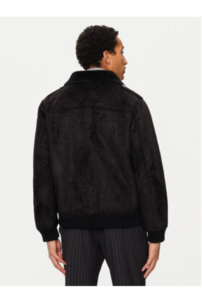 Richmond X Jachetă din piele ecologică pentru bărbați UMA24167MT neagră