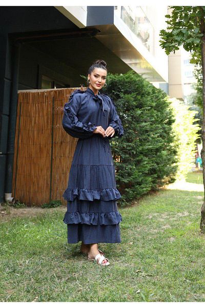 Dadali Indigo Set with Dadali Ruffle Skirt