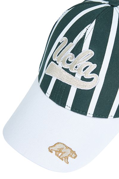 UCLA Chet Green Baseball Cap Striped Embroidery - Unisex Hat