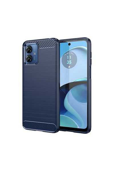 Techsuit Husa Motorola Moto G14 - Techsuit Carbon Silicone - Albastră