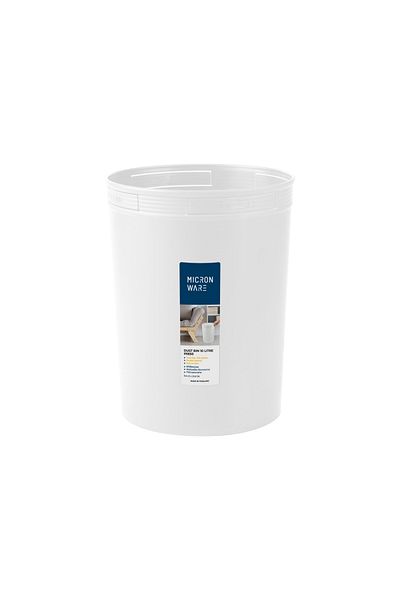 ORCHID SUPERLOCK ROUND PLASTIC DUST BIN 10 L WHITE