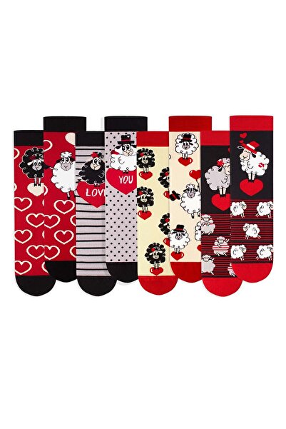 Pirin Hill Set 4 perechi de sosete bumbac Arty Socks Oita Indragostita in cutie cadou