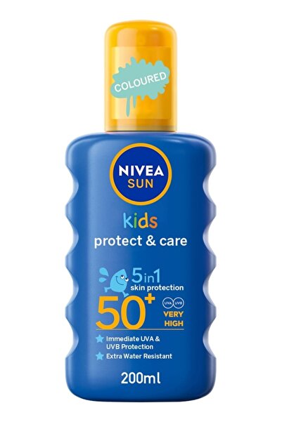 Nivea Sun بخاخ واقي من الشمس للأطفال، حماية وعناية، عامل حماية من الشمس 50+، ...