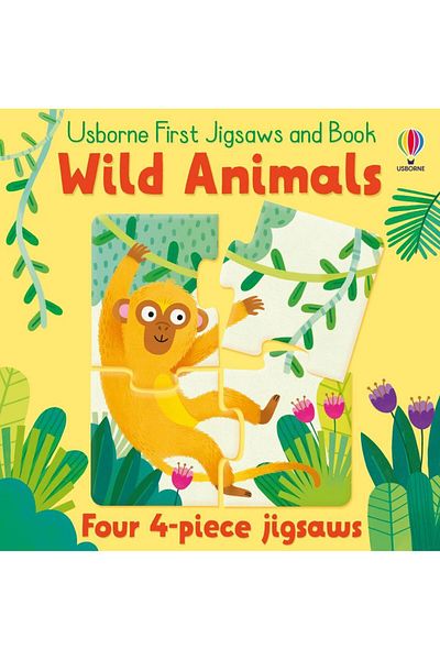 Usborne First Jigsaws and Book: Wild Animals