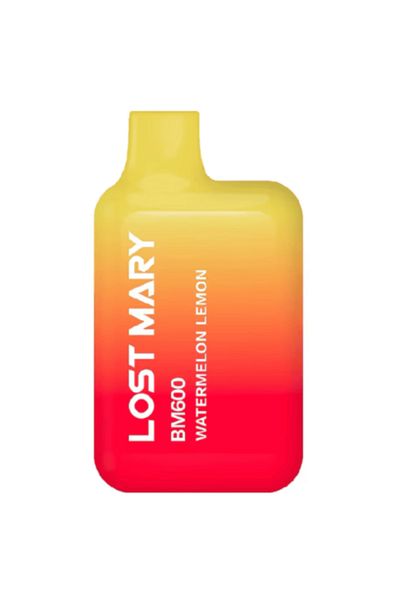 Lost Mary Tigara de Unica Folosinta, 600 Pufuri, 20mg Nicotina, Pepene Verde si Lamaie, Lost Mary BM600