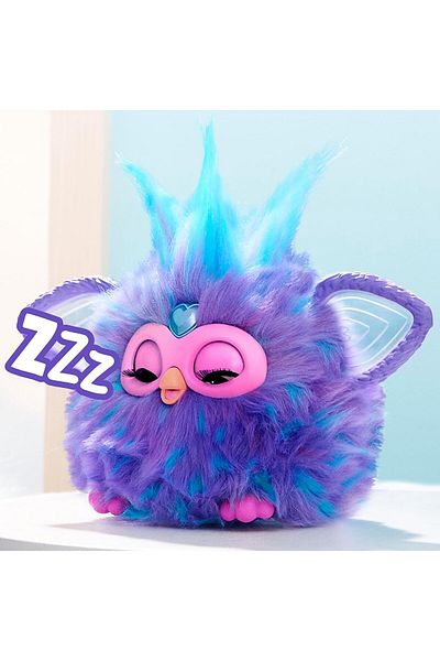 Generic Furby Purple, Interactive Plush Toys for 6 Year Old Girls & Boys & Up, Voice Activated Animatronic
