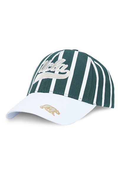 UCLA Chet Green Baseball Cap Striped Embroidery - Unisex Hat