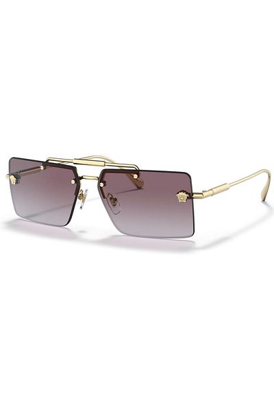 Versace Gold Metal Women's Sunglasses - Ve 2245 10028h 60