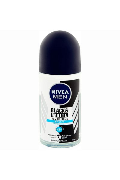 Nivea Men Deodorant roll-on Nivea Men Invisible for Black&White Fresh, 50 ml