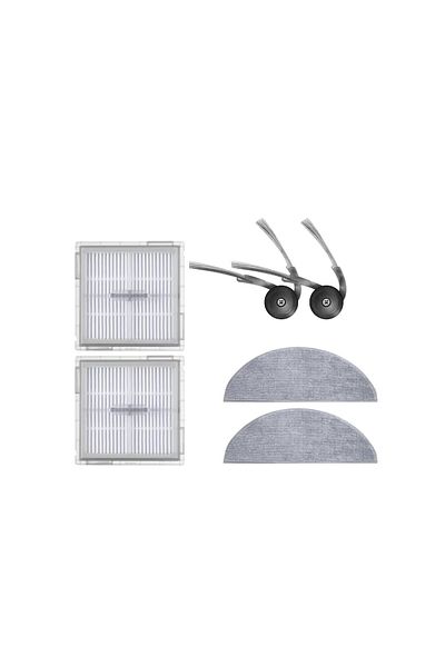 robotyedek Roborock Q8 Max Pro (2025 Model!) Compatible Hepa Filter Side Brush Mop-6 Pieces