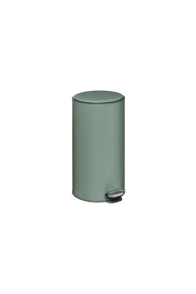 5five Simple Smart Delta pedal bin, metal, green, 30 liters, 31.5 x 31.5 x 62 cm