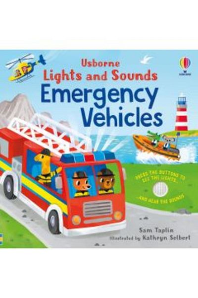 Usborne Publishing Lights and Sounds Emergency Vehicles