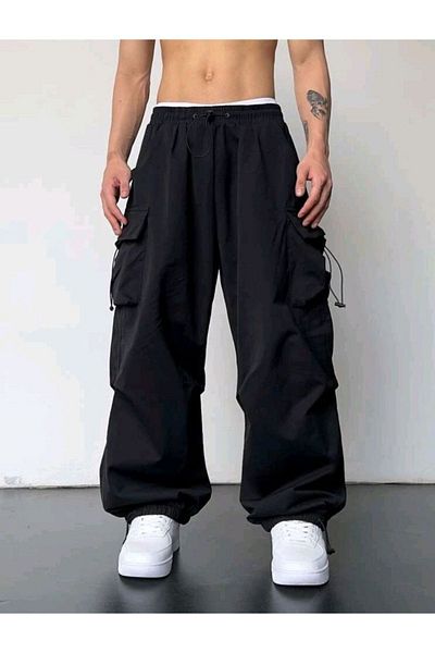 RockMore Y2K Unisex Parachute Pants