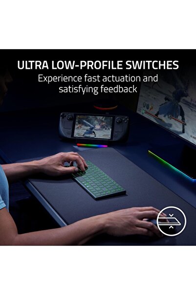 RAZER Joro Portable Wireless Gaming Keyboard/Compact/RGB/Bluetooth - Black