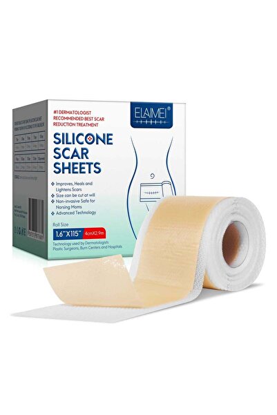 ELAIMEI Rolă medicală din silicon pentru tratarea cicatricilor, Premium, 4 cm...