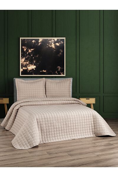 BELENAY HOME Aleda Quilted 3 Piece Double Bedspread Set