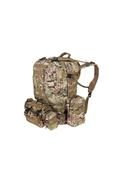 ISO TRADE Tactical Backpack, With 3 Removable Compartments, 600d Polyester, 45 L, 50x16x60 Cm, Isotrade