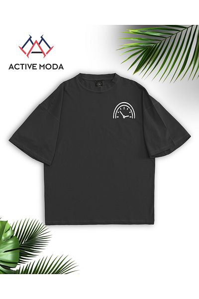 ACTIVE MODA -Men's Cotton Printed Every Hardship Has a Time Short Sleeve Tshirt Oversize Big Size