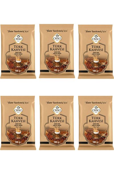 Osso 6-Pack Turkish Coffee (6X100=600Gr)