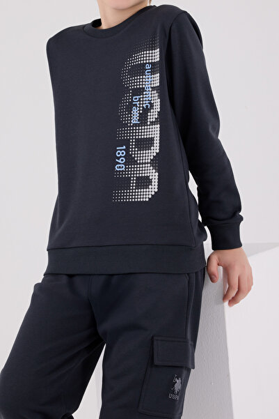 U.S. Polo Assn. Lisanslı Erkek Çocuk Alt Üst 2 Parça Eşofman Takımı