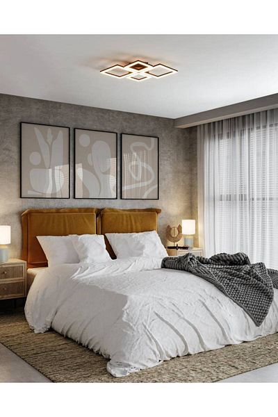 Eglo 900318 "Paranday-Z" 47 cm Long Steel Black Ceiling Light
