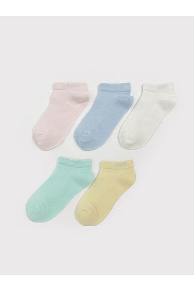 LC Waikiki New Season Basic Girls Booties Socks 5-Piece - S5M026Z4