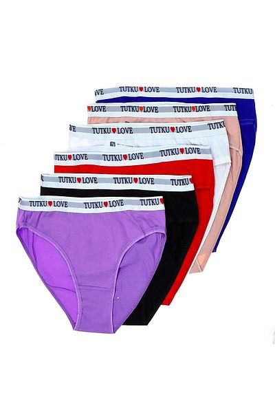 Tutku Socks Gifted 0560 Hanna Bikini 12 Pack Mixed Color