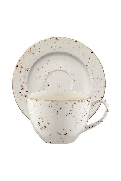 Bonna GRAIN Porcelain cup and saucer 230ml (GRA RIT 01CFT)