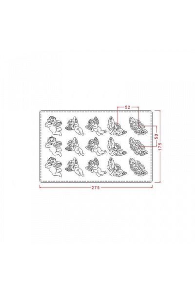 artizanmutfak İmplast Polycarbonate Angel Chocolate Mold 8 Gr - 339