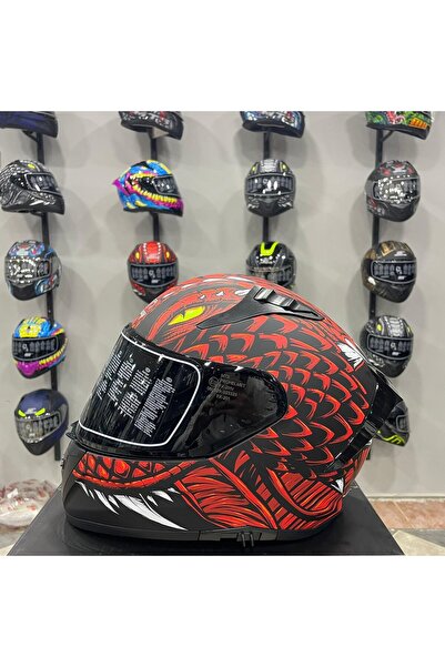MTS M-801 SNAKE Full Face DRAGLAX RED